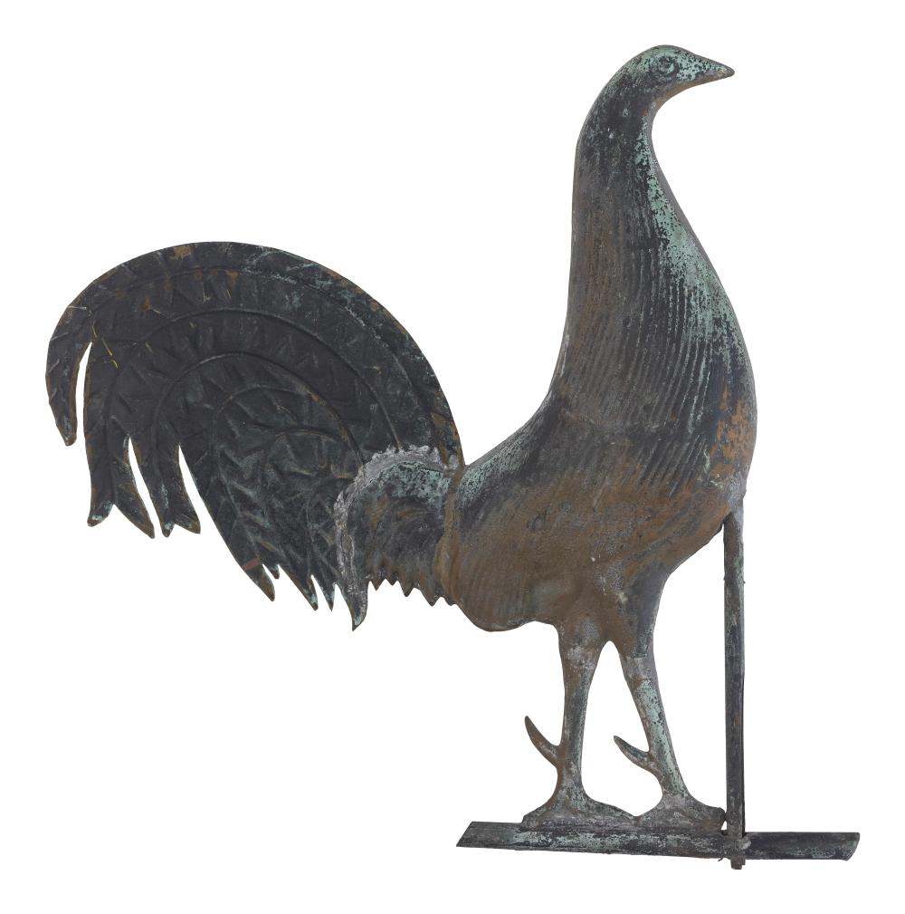 COPPER ROOSTER WEATHER VANE 19TH