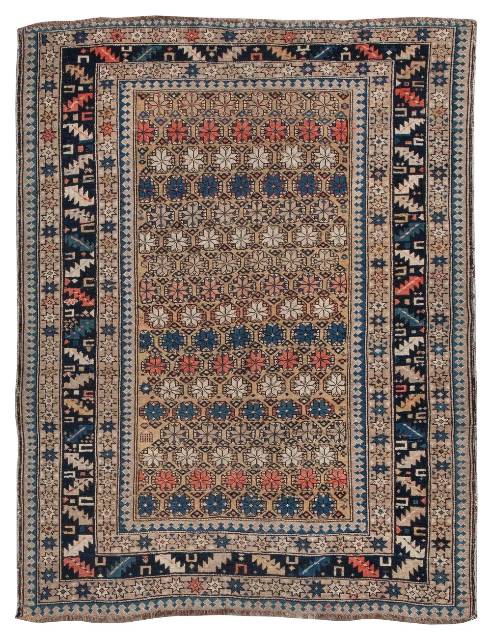 SHIRVAN AREA RUG: 5’4” X 4’1”