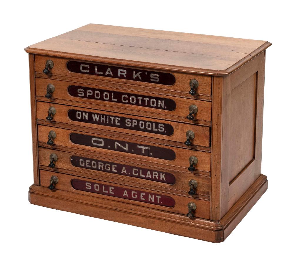 CLARK S SPOOL CHEST LATE 19TH 2f263a