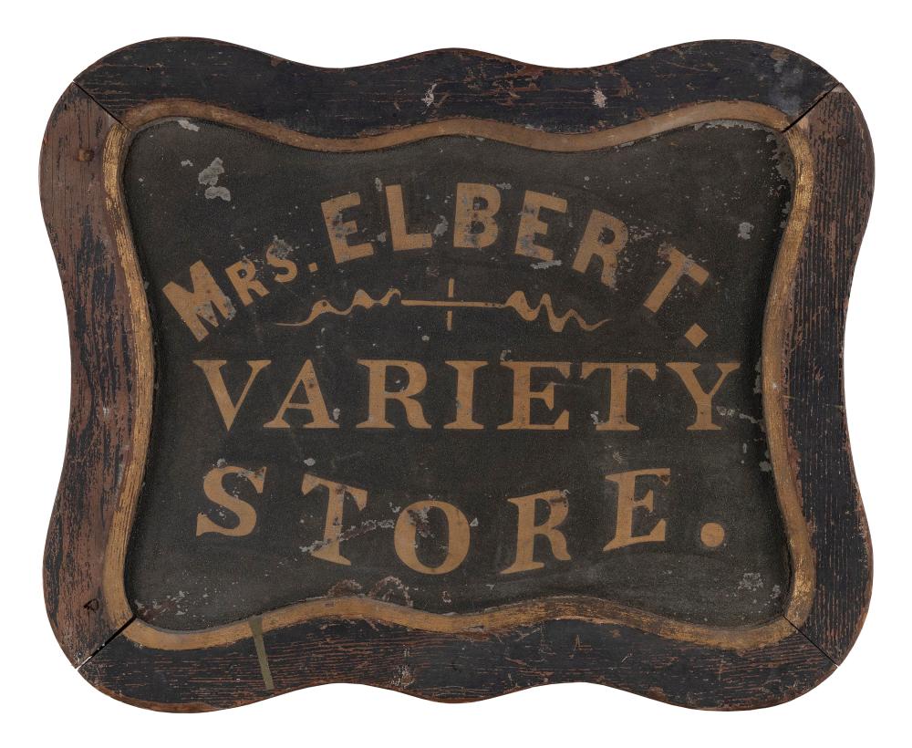 DOUBLE SIDED VARIETY STORE SIGN 2f2640