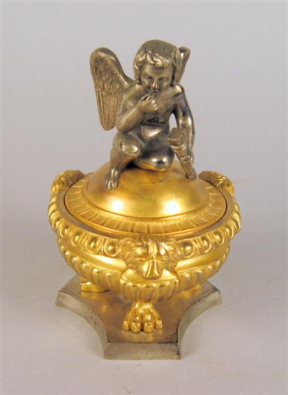 Gilt and silvered bronze Cupid