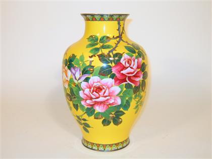 Japanese cloisonne vase early 4b320