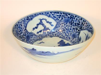 Japanese blue and white bowl  4b322