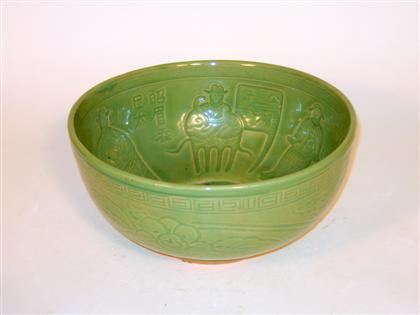 Japanese studio pottery carved