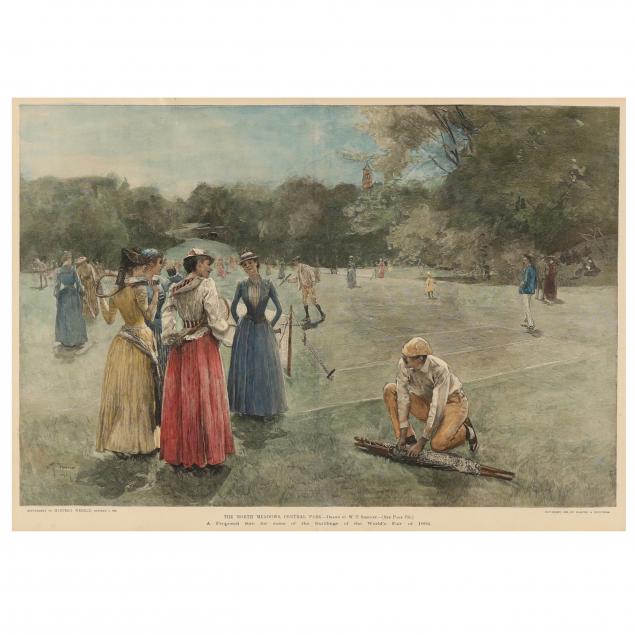 FIVE ANTIQUE GOLFING PRINTS To