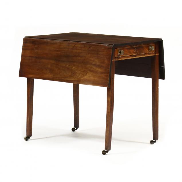 GEORGE III INLAID MAHOGANY PEMBROKE 2f0058