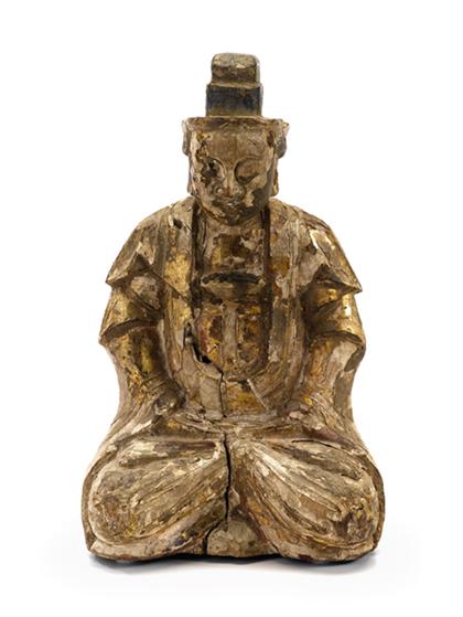 Rare Japanese giltwood figure of 4b342