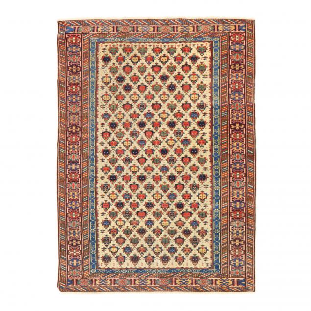 SHIRVAN AREA RUG Ivory field with