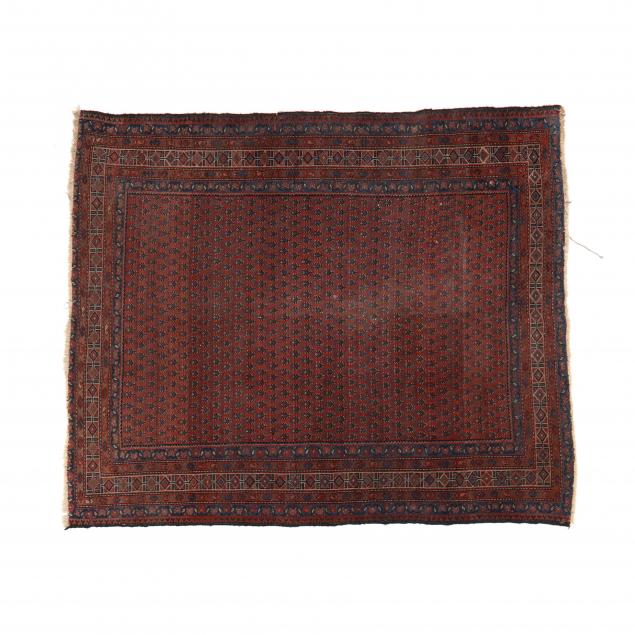 HAMADAN AREA RUG Maroon field with