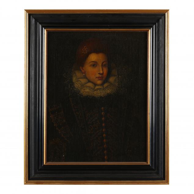 AN ELIZABETHAN STYLE PORTRAIT OF