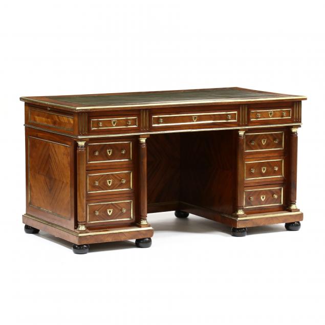 FRENCH ANTIQUE NEOCLASSICAL MAHOGANY