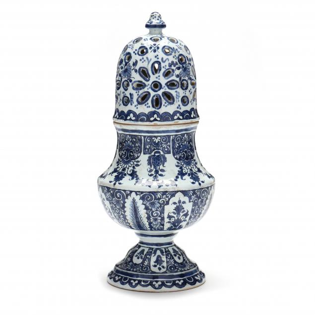 DELFT OR FAIENCE SUGAR CASTER Continental,