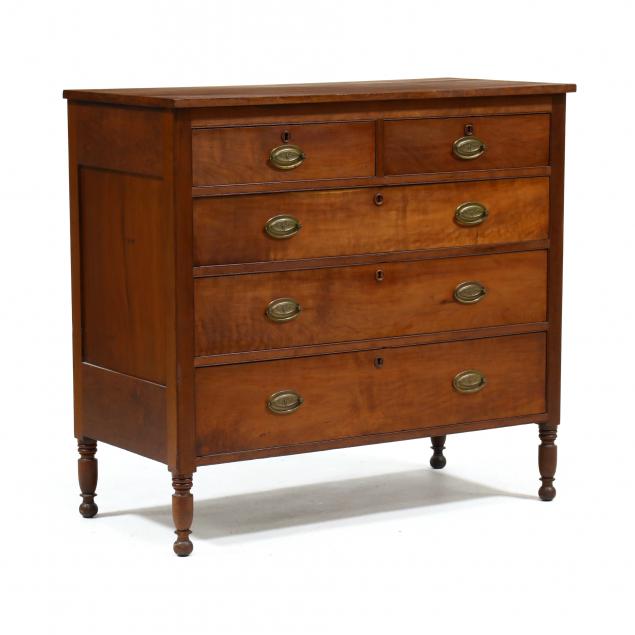 SOUTHERN LATE FEDERAL CHERRY CHEST 2f0427