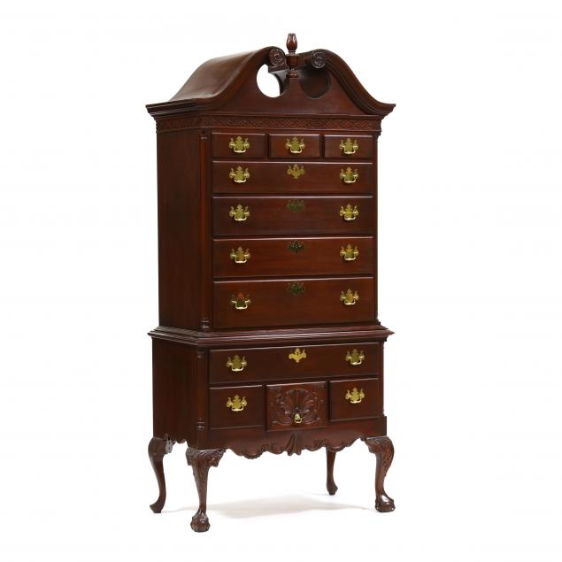 CHIPPENDALE STYLE CARVED MAHOGANY