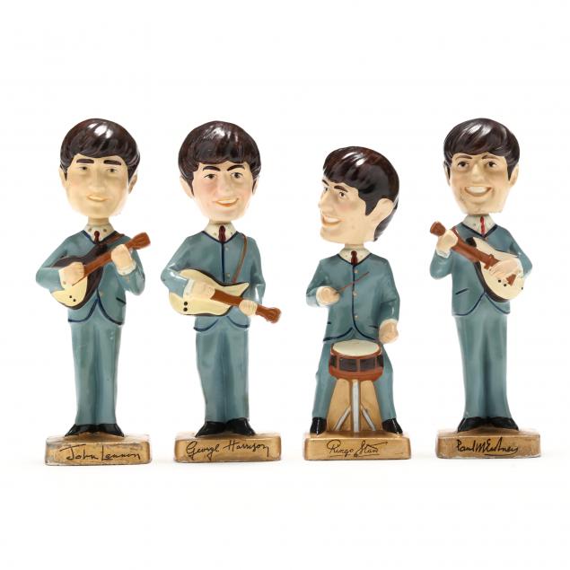 FOUR SCARCE 1964 BEATLES BOBBLEHEADS 2f04b8