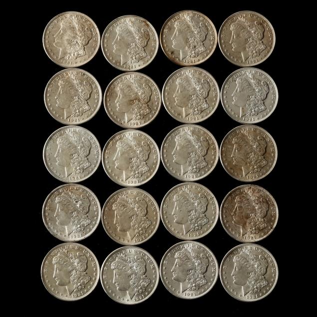 UNCIRCULATED ROLL OF 1921 MORGAN 2f04f3