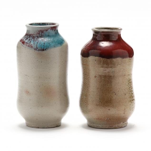 JUGTOWN POTTERY (SEAGROVE, NC), TWO
