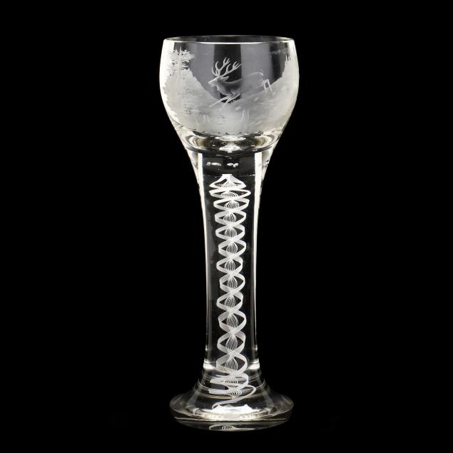 BOHEMIAN BLOWN AND ENGRAVED GLASS