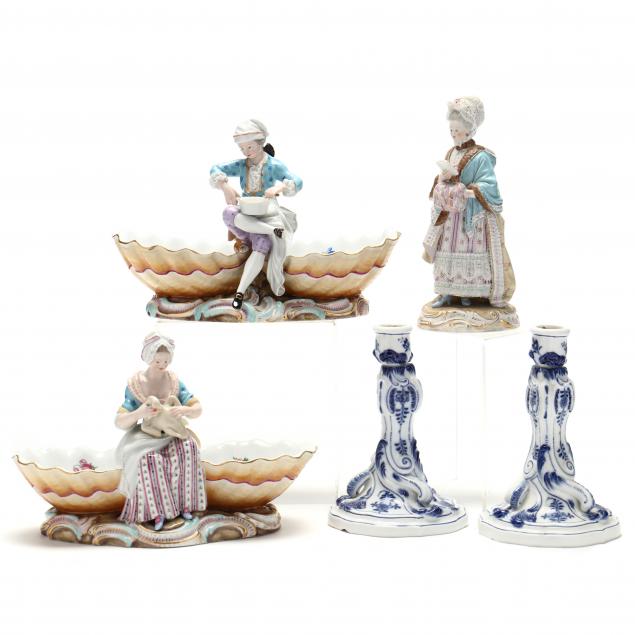 GROUP OF MEISSEN PORCELAIN FIGURAL 2f05a0