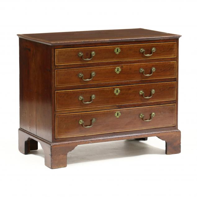 GEORGE III INLAID MAHOGANY DIMINUTIVE