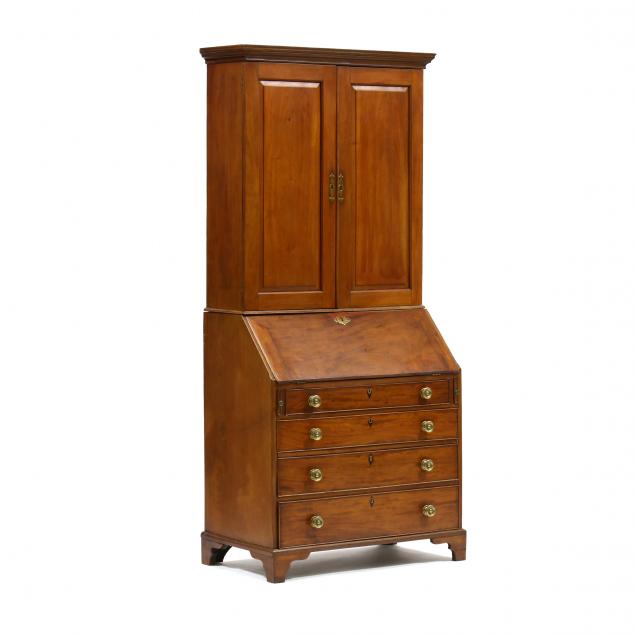 GEORGE III MAHOGANY BUREAU BOOKCASE 2f05d0