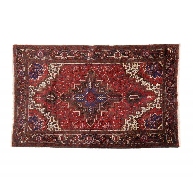 HERIZ RUG The red field with stepped 2f064c
