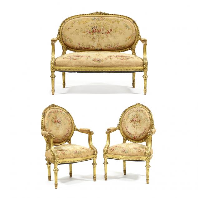 ANTIQUE LOUIS XVI STYLE CARVED 2f0663