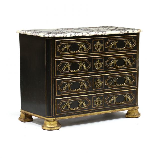 CHARLES X STYLE MARBLE TOP COMMODE 2f065f