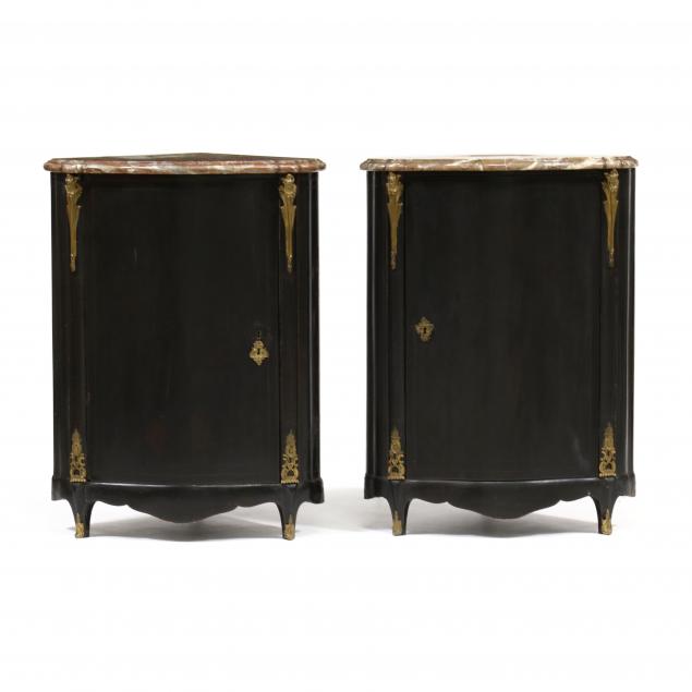 PAIR OF LOUIS XV STYLE DIMINUTIVE