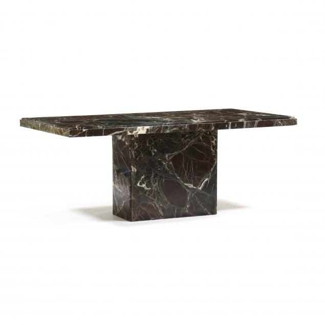 ART DECO STYLE MARBLE LIBRARY TABLE