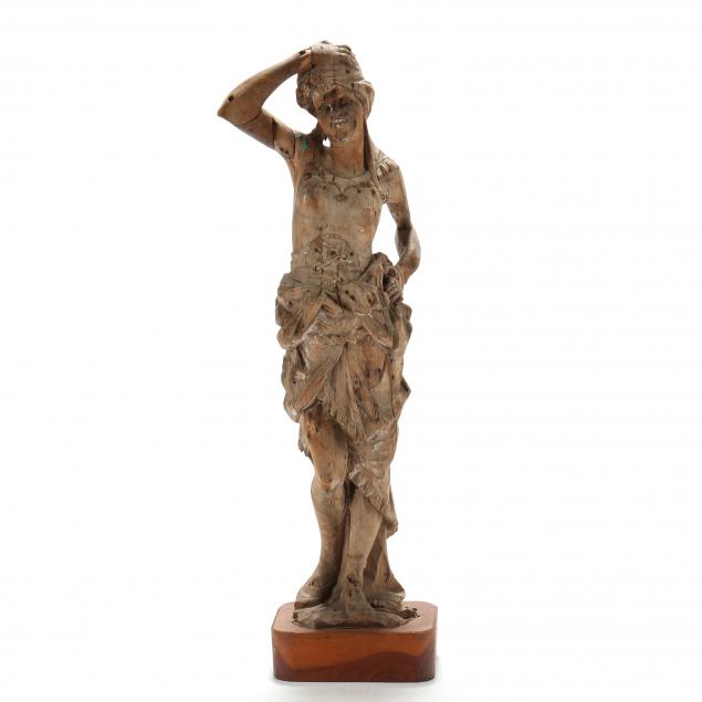 LARGE CONTINENTAL FIGURAL CARVED