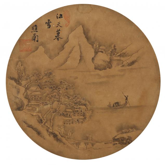 A KOREAN INK LANDSCAPE PAINTING 2f0723