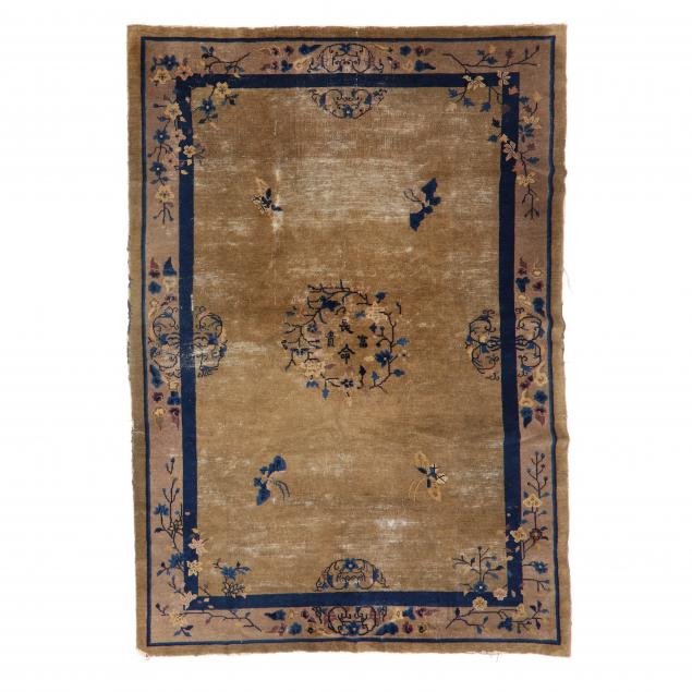 ART DECO STYLE CHINESE RUG Tan