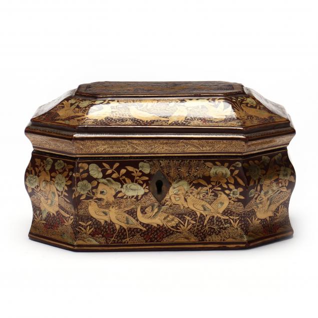 A CHINESE EXPORT LACQUERED AND