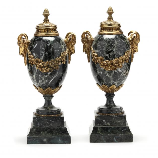 PAIR OF FRENCH MARBLE AND ORMOLU 2f0771