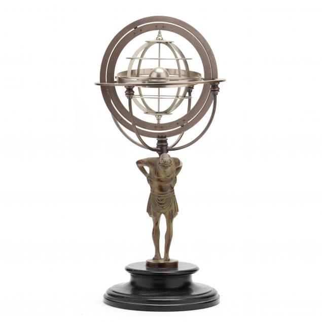 ATLAS ARMILLARY SPHERE  Late 20th-early