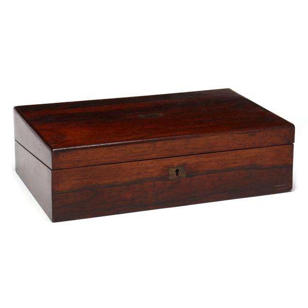 VICTORIAN ROSEWOOD WRITING SLOPE 2f0774