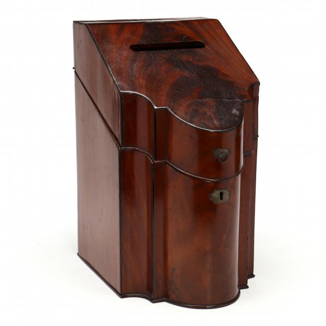 GEORGE III MAHOGANY BALLOT BOX 2f0775