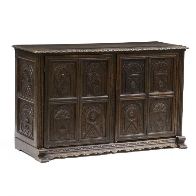 ENGLISH JACOBEAN REVIVAL CARVED