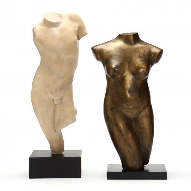 TWO CLASSICAL STYLE NUDE TORSO