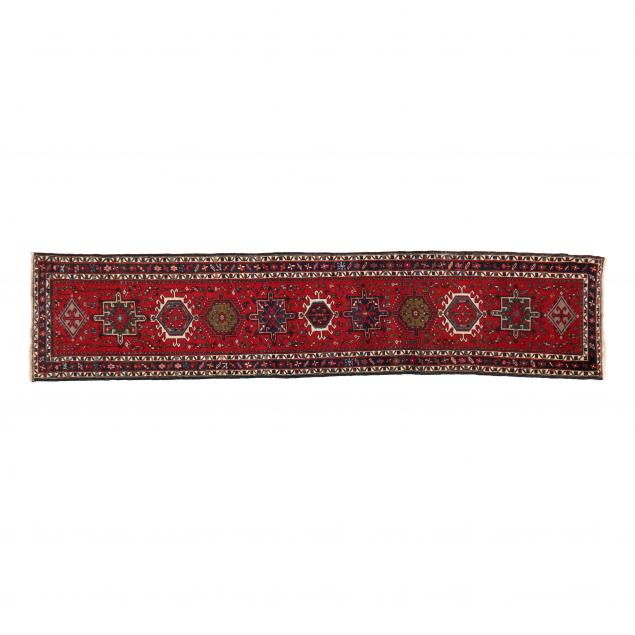 KARADJE RUNNER Red field with repeating 2f0800