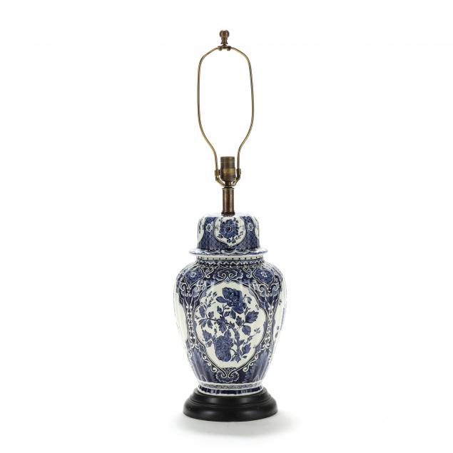 DELFT STYLE GINGER JAR LAMP Mid