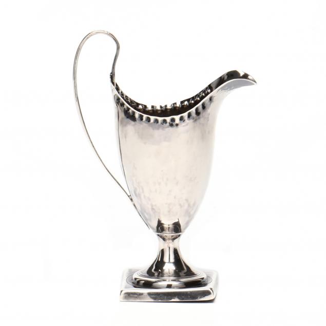 GEORGE III SILVER CREAMER Worn 2f08a7