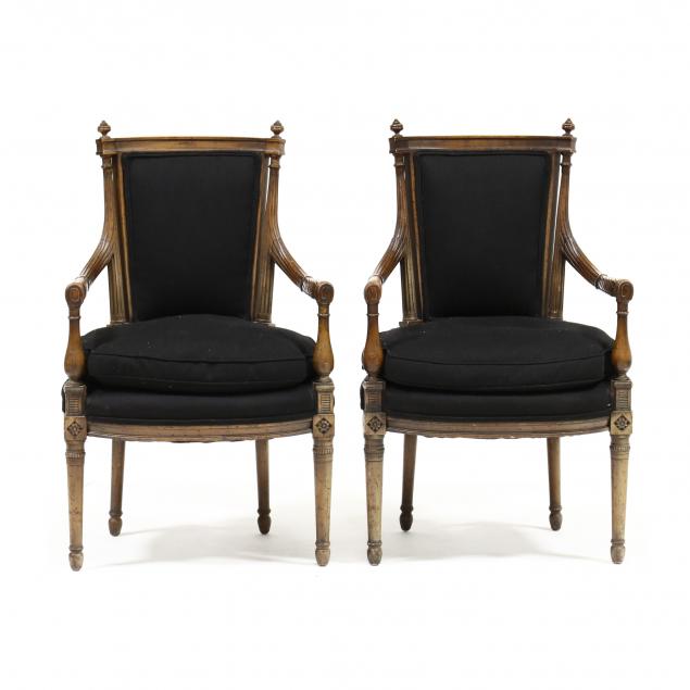 PAIR OF ITALIANATE STYLE FAUTEUIL 2f08c4