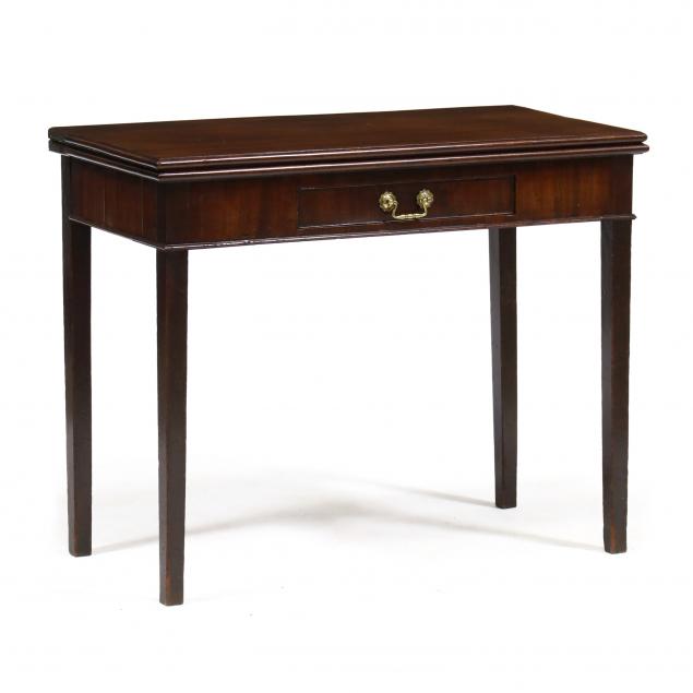 GEORGE III MAHOGANY GAME TABLE