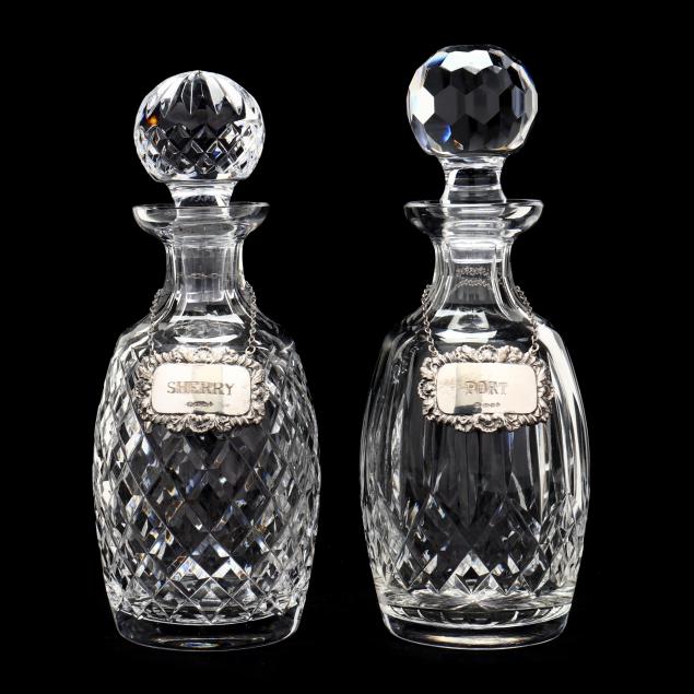 TWO WATERFORD CRYSTAL DECANTERS 2f08e7