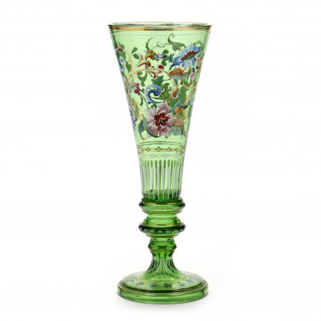 ATTRIBUTED TO MOSER, ENAMELED GLASS