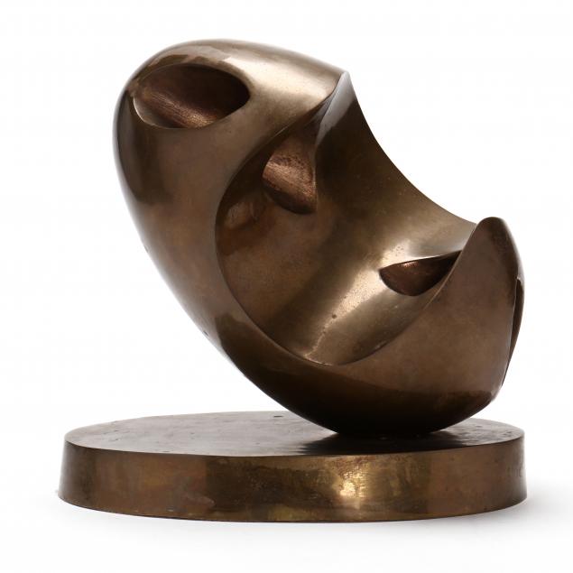 ABSTRACT BRASS TABLE SCULPTURE 2f0918