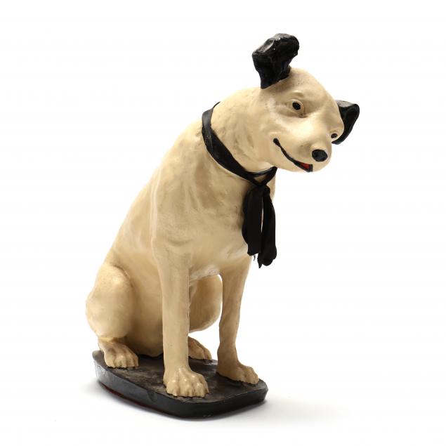 MOLDED CHALKWARE RENDITION OF NIPPER  2f091b