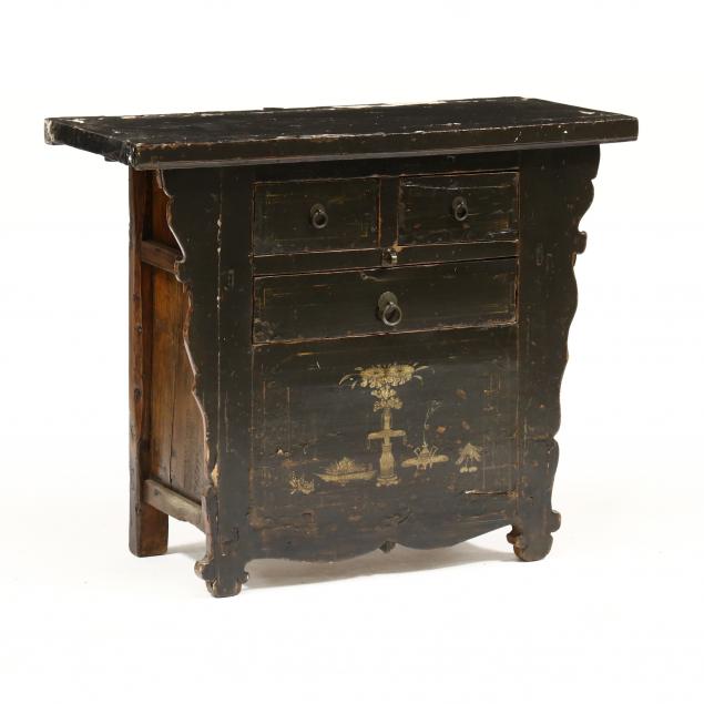 CHINESE LACQUERED AND PAINTED CABINET 2f0985
